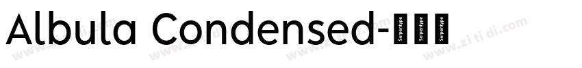 Albula Condensed字体转换